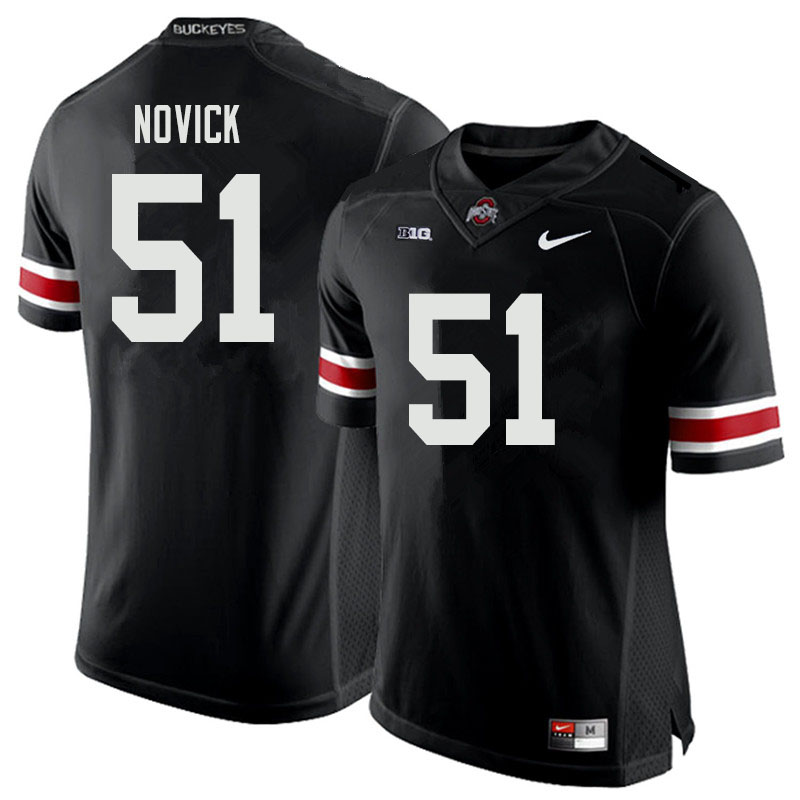 Ohio State Buckeyes #51 Brett Novick College Football Jerseys Sale-Black